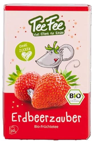 TeeFee - Erdbeerzauber Bio Früchtetee Kindertee | 20 x 1,5g von TeeFee