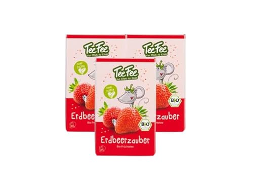 TeeFee - Erdbeerzauber Bio Früchtetee Kindertee | 3 x 30g von TeeFee