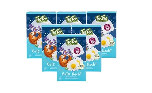 TeeFee - Gute Nacht Bio Kräutertee mit Kamille Kindertee | 6 x 30g von TeeFee