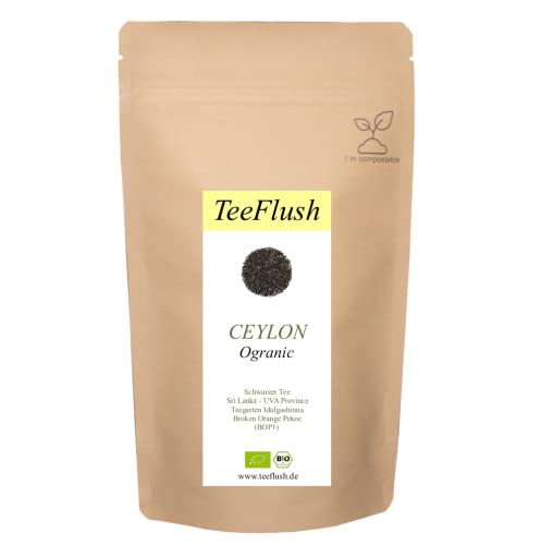 Ceylon Orange Pekoe, (Bop1), 250g, Ernte 2024, Bio, Schwarztee lose, Bio, Sri-Lanka/UVA-Diskrit, Teegarten Indulgashinna, Geschmack: mild aromatisch, leicht süßlich von TeeFlush