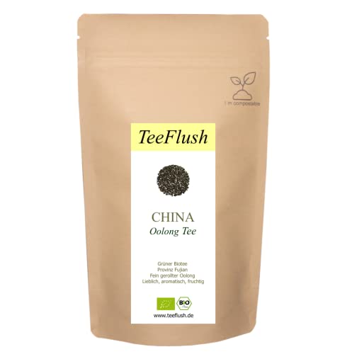 China Oolong, Grüner Tee, Bio, Tie Kuan Yin, 250g, Ernte 2024, Provinz Fujian, Geschmack lieblich, aromatisch, fruchtig von TeeFlush