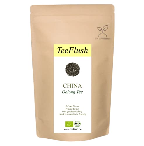 Grüner Tee Oolong "Tie Kuan Yin" aus China, 500g, lose Blätter, Ernte 2023, Provinz: Fujian, Geschmack: lieblich, aromatisch, fruchtig von TeeFlush