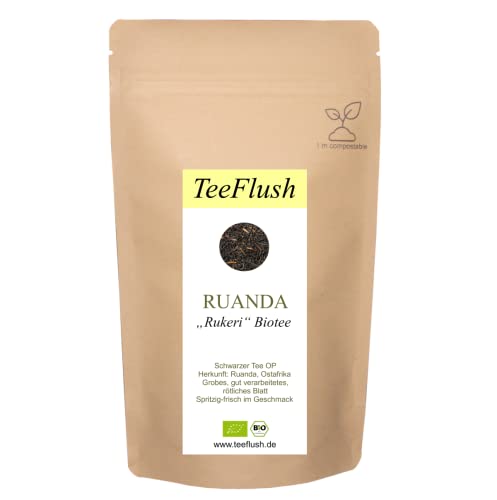 Ruanda OP Rukeri Biotee,100g, Schwarzer Tee, Ernte 2023, Anbaugebiet: Ruanda, Ostafrika, Teegarten Rukeri, Geschmack: spritzig-frisch von TeeFlush