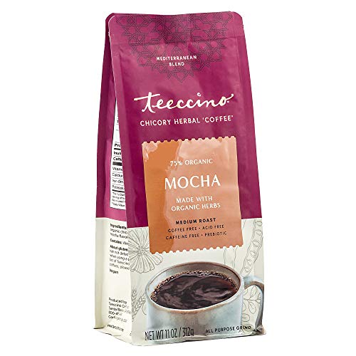 Teeccino, Mediterranean Herbal Coffee, Mocha, Medium Roast, Caffeine Free, 11 oz (312 g) von Teeccino