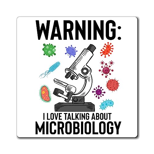 Humorvolle Warnung Liebe Sprechen über Mikrobiologie Virologie Neuheit Bakteriologie Mikrobiologe Biochemie Magnete 7,6 cm × 7,6 cm von Teegarb Letter Blanket