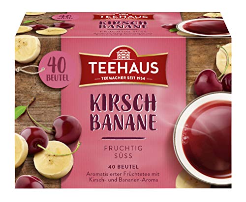 Teehaus Kirsch-Banane (Teebeutel), 6er Pack (6 x 90 g) von Teehaus