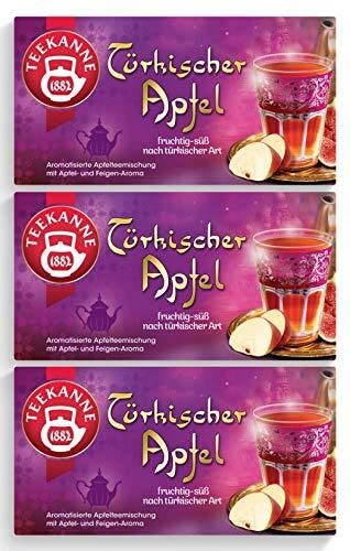 Teekanne Türkischer Apfel 20 Beutel, 3er Pack (3 x 55 g Packung) von Teekanne GmbH & Co. KG