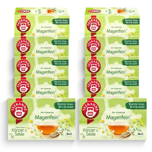 TEEKANNE Magenfein® Bio-Kräutertee, 10 Packungen x 18 Beutel (10x 36g) von Teekanne