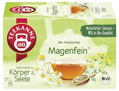 TEEKANNE Magenfein® Bio-Kräutertee, 10 Packungen x 18 Beutel (10x 36g) von Teekanne