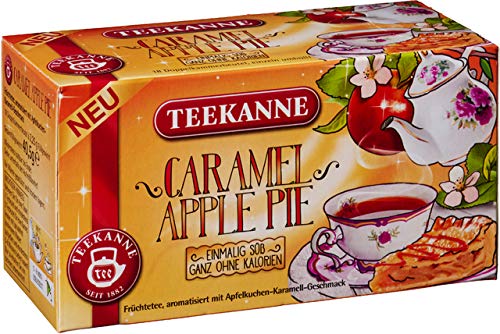 TEEKANNE Früchtetee Caramel Apple Pie, Beutel kuvertiert, 18 x 2,25 g, Sie erhalten 1 Packung mit 15 Beutel von Teekanne