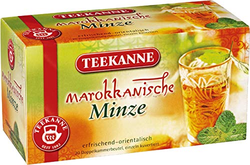 TEEKANNE Kräutertee Marrokanische Minze, Beutel kuvertiert, 20 x 1,8 g (20 Stück), Sie erhalten 1 Packung á 20 Stück von Teekanne