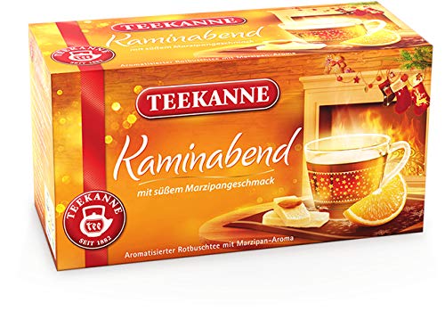 TEEKANNE Rooibostee Kaminabend, Beutel kuvertiert, 20 x 2 g (20 Stück), Sie erhalten 1 Packung a 20 Stück von Teekanne