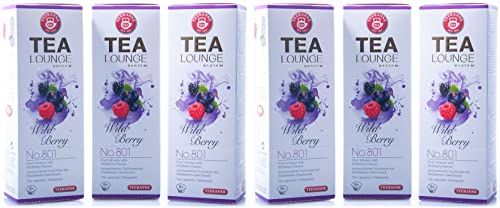 TEEKANNE TEALOUNGE System Wild Berry No. 801, 6er Pack (6 x 24 g) von Teekanne