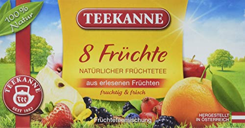 Teekanne 8 Früchte Tee 20 Beutel, 6er Pack (6 x 60 g) von Teekanne