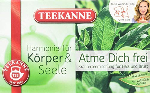 Teekanne Atme Dich frei Kr?uterteemischung 20 Beutel, 5er Pack (5x 40 g Packung) von Teekanne