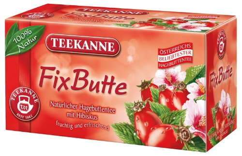 Teekanne FixButte, natürlicher Hagebuttentee mit Hibiskus - 20St. von Teekanne