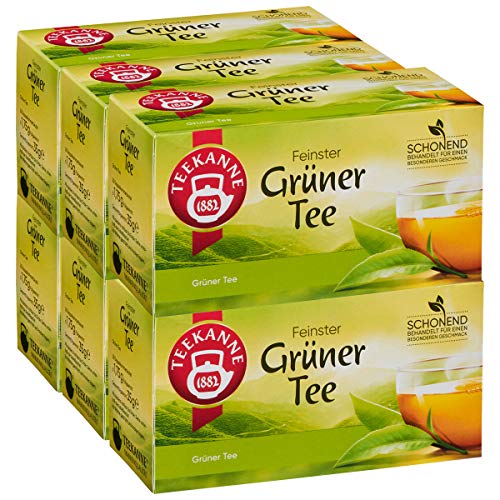 Teekanne Gr?ner Tee 20 Beutel, 6er Pack (6 x 35 g Packung) von Teekanne