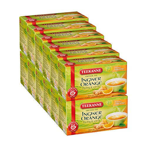 Teekanne Grüner Tee Ingwer Orange 12er Pack von Teekanne