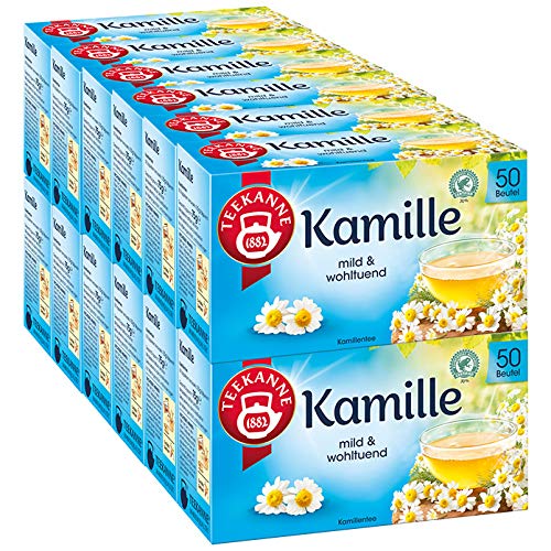 Teekanne Kamille 50 Beutel, 12er Pack (12 x 75 g) von Teekanne