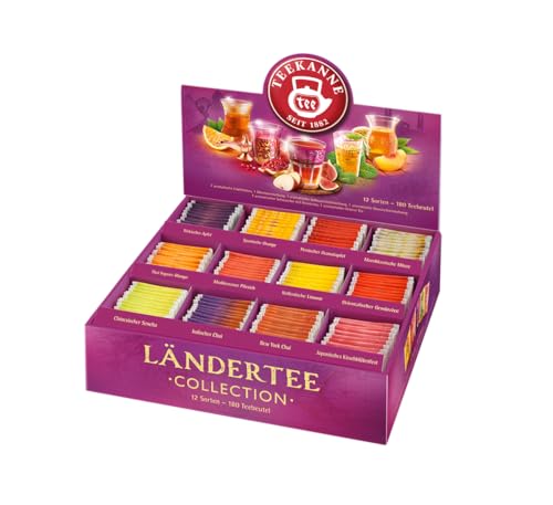 Teekanne Ländertee Collection Box, 180 Teebeutel in 12 Sorten, 387 g von Teekanne