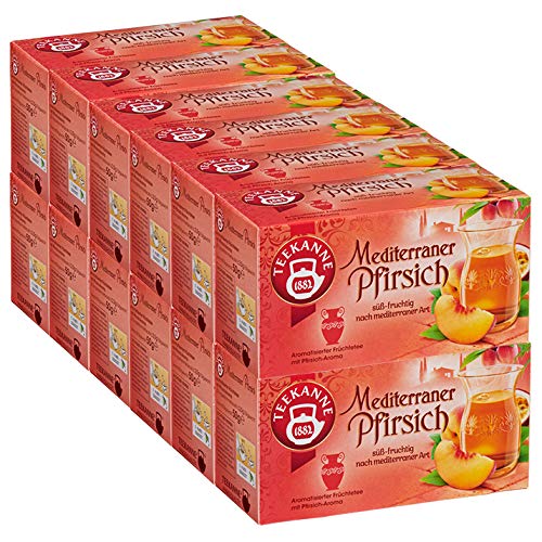 Teekanne Mediterraner Pfirsich, 12er Pack (12 x 50 g) von Teekanne