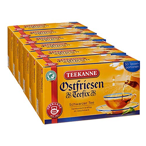 Teekanne Ostfriesen TeeFix Tassenportion, 50 Beutel 6er Pack von Teekanne