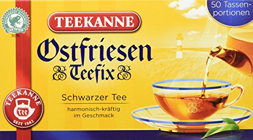 Teekanne Ostfriesen Teefix Tassenportionen 50 Beutel, 4er Pack (4 x 75 g) von Teekanne