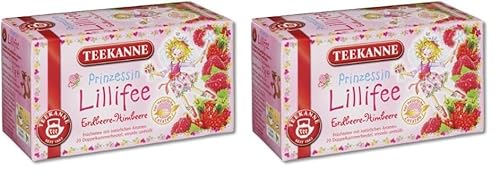 Teekanne Prinzessin Lillifee Erdbeere-Himbeere, 20 Beutel, 55g (Packung mit 2) von Teekanne