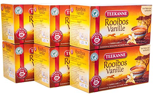 Teekanne Rooibos Vanille, 6er Pack (6 x 20 Teebeutel), 6 x 35 g von Teekanne