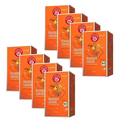 Teekanne Selected Rooibos Safari Bio Luxury Cup Pyramidenbeutel 40g / 8er Pack von Teekanne