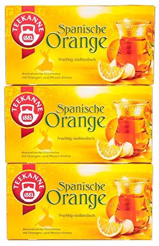 Teekanne Spanische Orange, 3er Pack (3 x 20 Teebeutel), 3 x 50 g von Teekanne