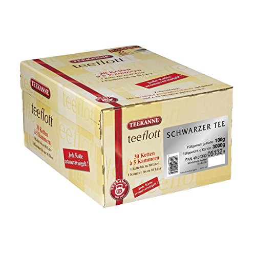 Teekanne Teeflot Schwarzer Tee Filterketten 30 x 100g von Teekanne