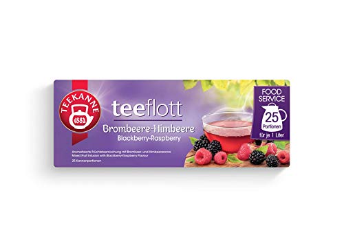 Teekanne Teeflott Brombeere-Himbeere, 4er Pack von Teekanne