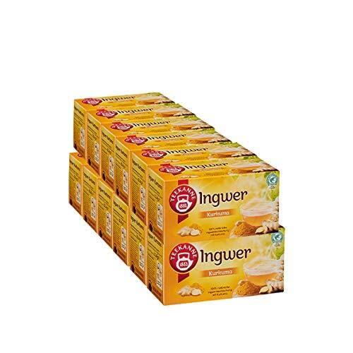 Teekanne Teekanne harmonisierender Ingwer-Kurkuma, 12er Pack, 12 x18 Teebeutel (12 x 32,4 g) von Teekanne