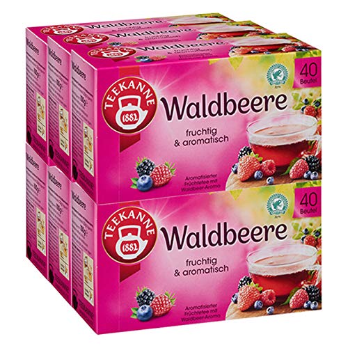 Teekanne Waldbeere, 40 Beutel 6er Pack von Teekanne