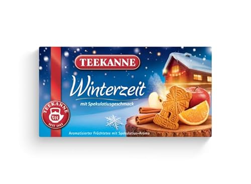 Teekanne Winterzeit, Fr?chtetee mit Spekulatiusaroma, 12er Pack (12 x 20 Teebeutel), 12 x 50 g von Teekanne