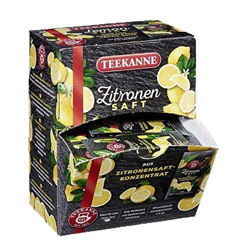 Teekanne Zitronensaft 100 x 4ml, 6er Pack (6 x 400 ml Packung) von Teekanne