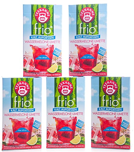 Teekanne frio Wassermelone-Limette, 5er Pack (5 x 45 g) von Teekanne