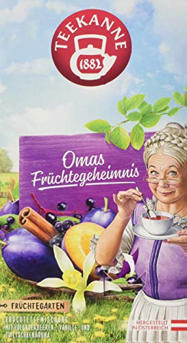 Teekanne ?sterreich Fr?chtegarten Omas Fr?chtegeheimnis, 6er Pack (6 x 60 g) von Teekanne