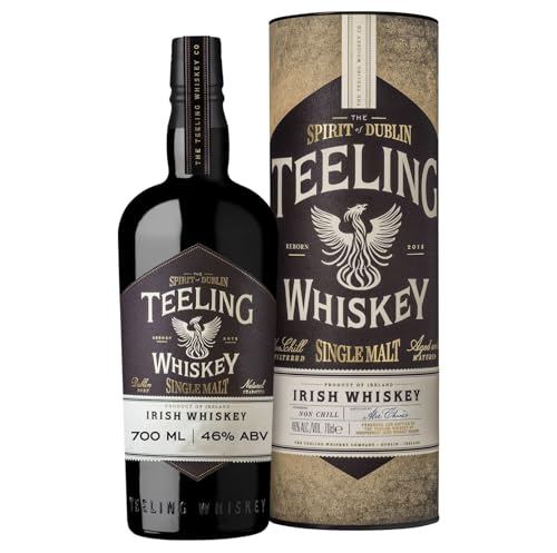 Teeling Single Malt Irish Whiskey mit Geschenkverpackung (1 x 0,7 l) von Teeling