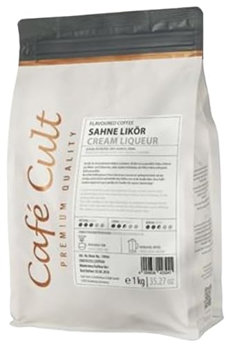 teemando® Kaffee Sahne Likör in 1 kg Tüte, ganze Bohne aromatisiert von Teemando