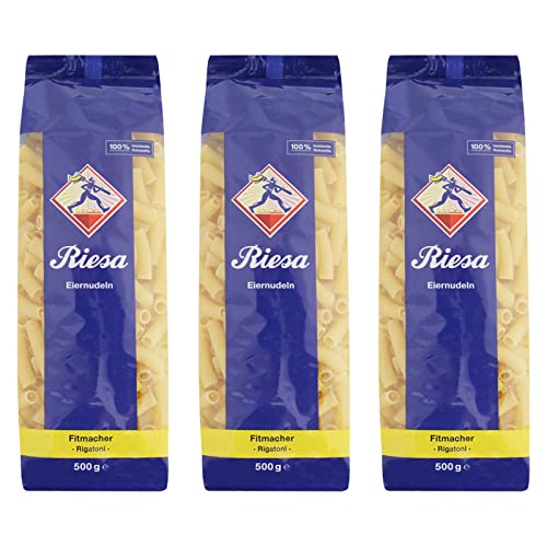 3er Pack Riesa Nudel Fitmacher Rigatoni (3 x 500 g) von Teigwaren Riesa GmbH