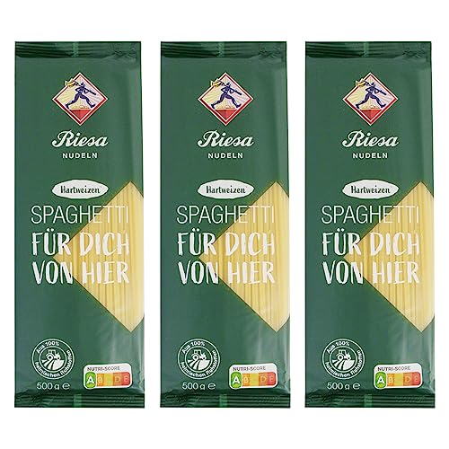 Teigwaren Riesa 3er Pack Nudel Schlemmerliebling Spaghetti 3 x 500 g Nudeln von Teigwaren Riesa GmbH