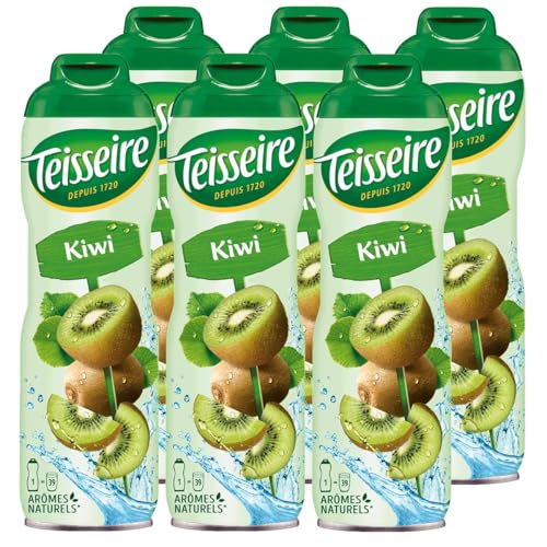 Teisseire Getränke-Sirup Kiwi 600ml - Sirup der genauso schmeckt wie die Frucht (6er Pack) von Teisseire