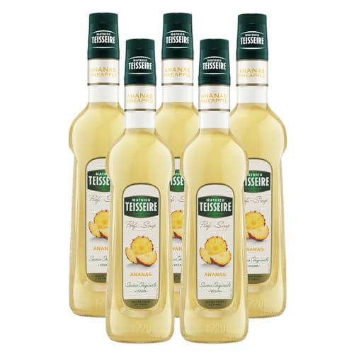 Mathieu Teisseire Getränke-Sirup Ananas 0,7L - Cocktails (5er Pack) von Teisseire