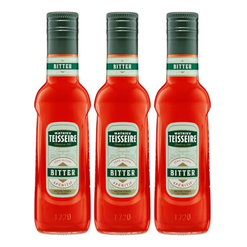 Mathieu Teisseire Getränke-Sirup Bitter Aperitif 0,25L - Cocktails (3er Pack) von Teisseire