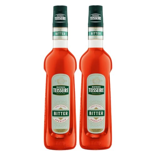 Mathieu Teisseire Getränke-Sirup Bitter Aperitif 0,7L - Cocktails (2er Pack) von Teisseire