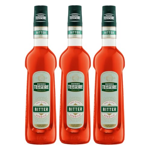 Mathieu Teisseire Getränke-Sirup Bitter Aperitif 0,7L - Cocktails (3er Pack) von Teisseire