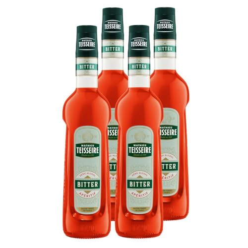 Mathieu Teisseire Getränke-Sirup Bitter Aperitif 0,7L - Cocktails (4er Pack) von Teisseire