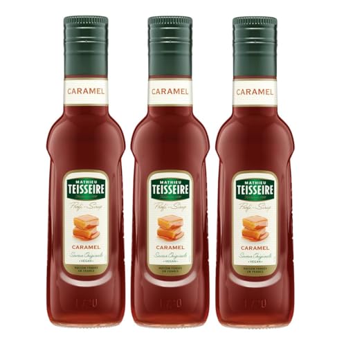 Mathieu Teisseire Getränke-Sirup Caramel 0,25L - Cocktails (3er Pack) von Teisseire